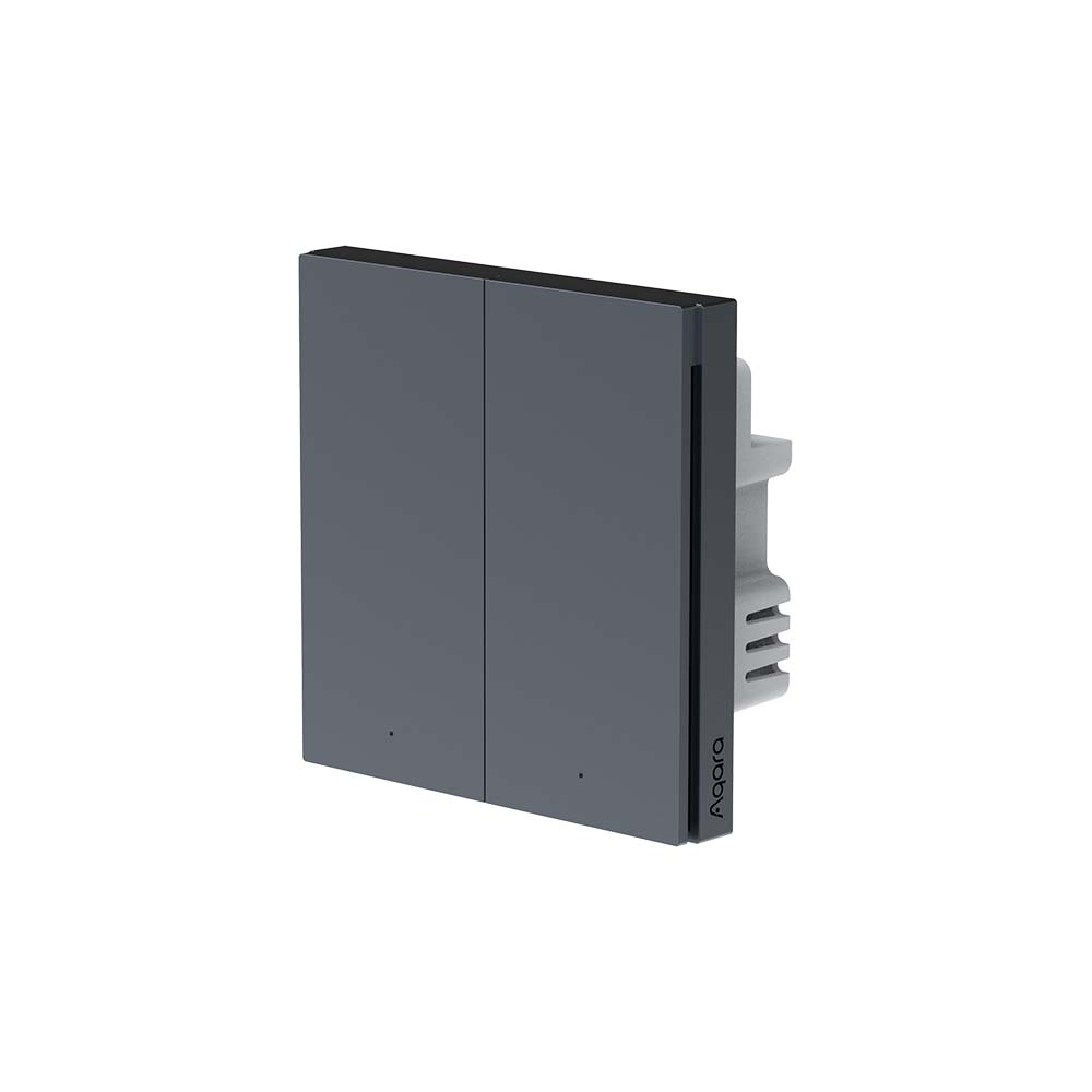 Aqara Smart Wall Switch H1 (with neutral, double rocker) Grey